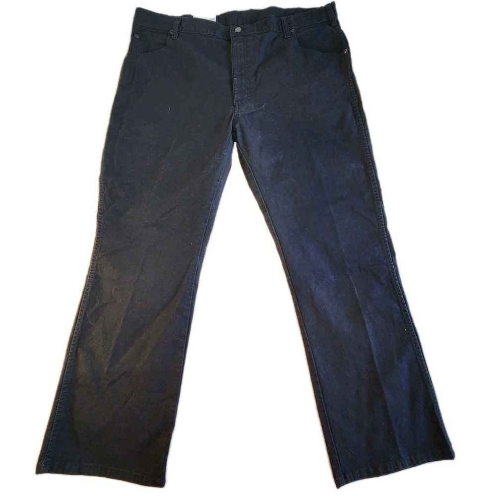 DICKIES Flex Dungaree Pants Mens 40 x 30 Regular Fit Black Straight Leg NEW‎